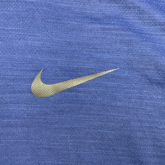 Nike Shirt Mens Medium Blue Breathe 1/4 Zip Dri-Fit Training Gym Running - Picture 2 of 7